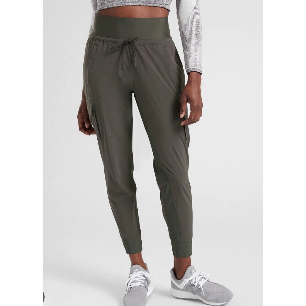 Athleta‎ Sutton Jogger Pant Cargo Arbor Green 405713 Lightweight Womens Plus 16